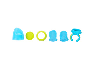 1st Step BPA Free Fruit and Food Nibbler and Feeder with 2 Mesh (Blue)
