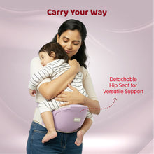 1st Step 5 in 1 Hip Seat Baby Carrier With Waist Support Tightener (Lavender)