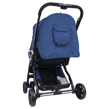 1st Step Grande Pro Stroller with 5 Point Safety Harness and Reversible Handlebar (Navy Blue)