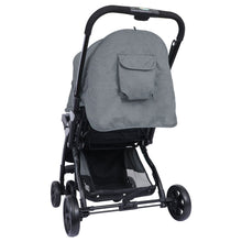 1st Step Grande Pro Stroller with 5 Point Safety Harness and Reversible Handlebar (Grey)