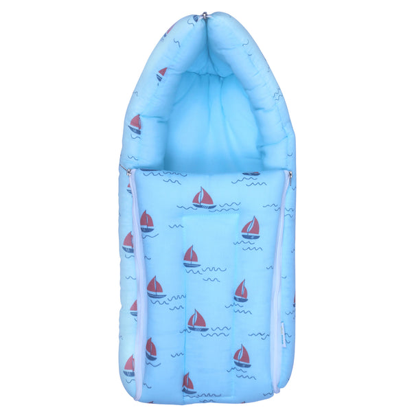 1st Step 100% Muslin Cotton 3 in 1 Baby Bed, Sleeping Bag & Carry Nest, Cotton Baby Bedding for New Born & Infant, Portable Bassinet, for Baby Carrying & Sleeping, Unisex Baby Sleeping Bed