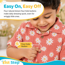 1st Step Baby Boys Printed Muslin Lapel Collar Shirt and Shorts 2 Pcs Clothing Set