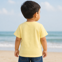 1st Step Printed Half Sleeves Cotton T-Shirt - Yellow