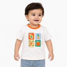 1st Step Printed Half Sleeves Cotton T-Shirt - White