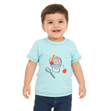 1st Step Printed Half Sleeves Cotton T-Shirt - Green