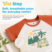 1st Step Printed Half Sleeves Cotton T-Shirt