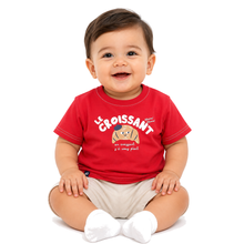 1st Step Printed Half Sleeves Cotton Oversized T-Shirt - Red