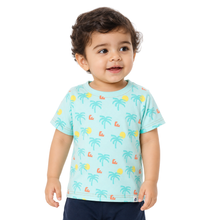 1st Step Printed Half Sleeves Cotton T-Shirt - Blue