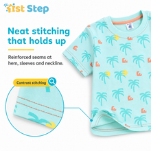 1st Step Printed Half Sleeves Cotton T-Shirt - Blue