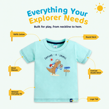 1st Step Printed Half Sleeves Cotton T-Shirt - Blue