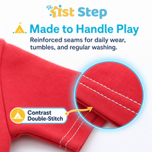 1st Step Printed Half Sleeves Cotton T-Shirt - Red