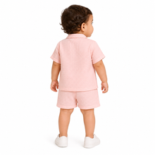 1st Step Baby Boys Printed Muslin Chinese Collar Shirt and Shorts 2 Pcs Clothing Set