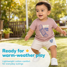 1st Step Baby Printed T-Shirt and Shorts Clothing Set