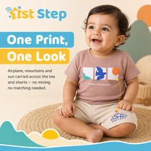 1st Step Baby Printed T-Shirt and Shorts Clothing Set