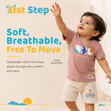 1st Step Baby Printed T-Shirt and Shorts Clothing Set