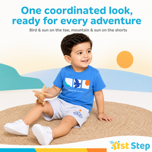1st Step Baby Printed T-Shirt and Shorts Clothing Set