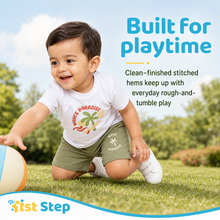 1st Step Baby Printed T-Shirt and Shorts Clothing Set