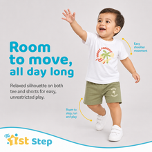 1st Step Baby Printed T-Shirt and Shorts Clothing Set