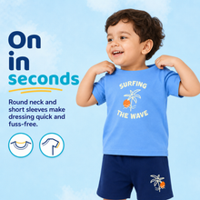 1st Step Baby Printed T-Shirt and Shorts Clothing Set