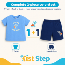 1st Step Baby Printed T-Shirt and Shorts Clothing Set