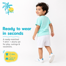 1st Step Baby Printed T-Shirt and Shorts Clothing Set