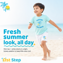 1st Step Baby Boys Printed T-Shirt and Shorts Clothing Set