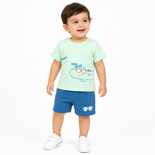 1st Step Baby Printed T-Shirt and Shorts Clothing Set