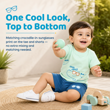 1st Step Baby Printed T-Shirt and Shorts Clothing Set
