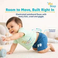 1st Step Baby Printed T-Shirt and Shorts Clothing Set