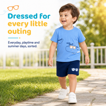 1st Step Baby Printed T-Shirt and Shorts Clothing Set