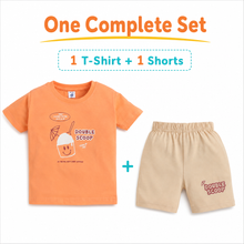 1st Step Baby Printed T-Shirt and Shorts Clothing Set