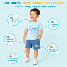 1st Step Baby Printed T-Shirt and Shorts Clothing Set