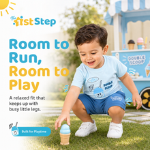 1st Step Baby Printed T-Shirt and Shorts Clothing Set