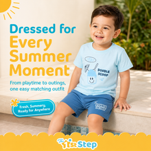 1st Step Baby Printed T-Shirt and Shorts Clothing Set
