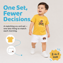 1st Step Baby Printed T-Shirt and Shorts Clothing Set