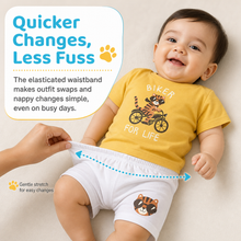 1st Step Baby Printed T-Shirt and Shorts Clothing Set