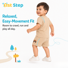 1st Step Baby Boys Printed T-Shirt and Shorts Clothing Set
