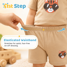 1st Step Baby Printed T-Shirt and Shorts Clothing Set