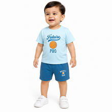 1st Step Baby Printed T-Shirt and Shorts Clothing Set