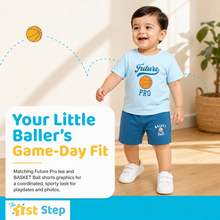 1st Step Baby Printed T-Shirt and Shorts Clothing Set