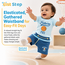 1st Step Baby Printed T-Shirt and Shorts Clothing Set