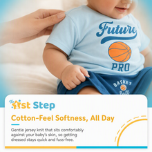 1st Step Baby Printed T-Shirt and Shorts Clothing Set
