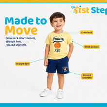1st Step Baby Printed T-Shirt and Shorts Clothing Set