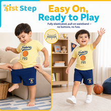 1st Step Baby Printed T-Shirt and Shorts Clothing Set