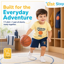 1st Step Baby Printed T-Shirt and Shorts Clothing Set