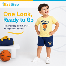 1st Step Baby Printed T-Shirt and Shorts Clothing Set