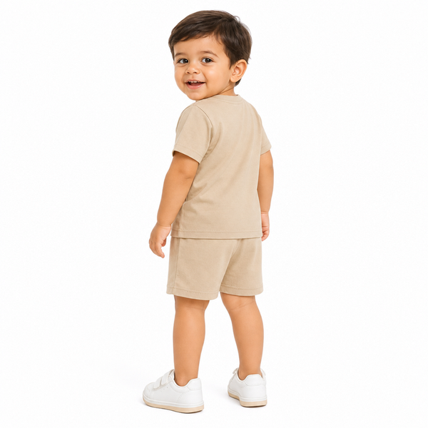 1st Step Baby Boys Printed T-Shirt and Shorts Clothing Set