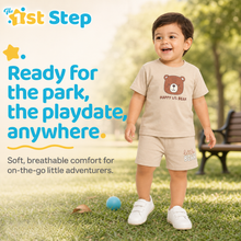 1st Step Baby Printed T-Shirt and Shorts Clothing Set