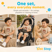 1st Step Baby Printed T-Shirt and Shorts Clothing Set