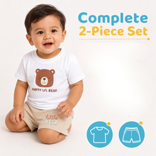 1st Step Baby Boys Printed T-Shirt and Shorts Clothing Set